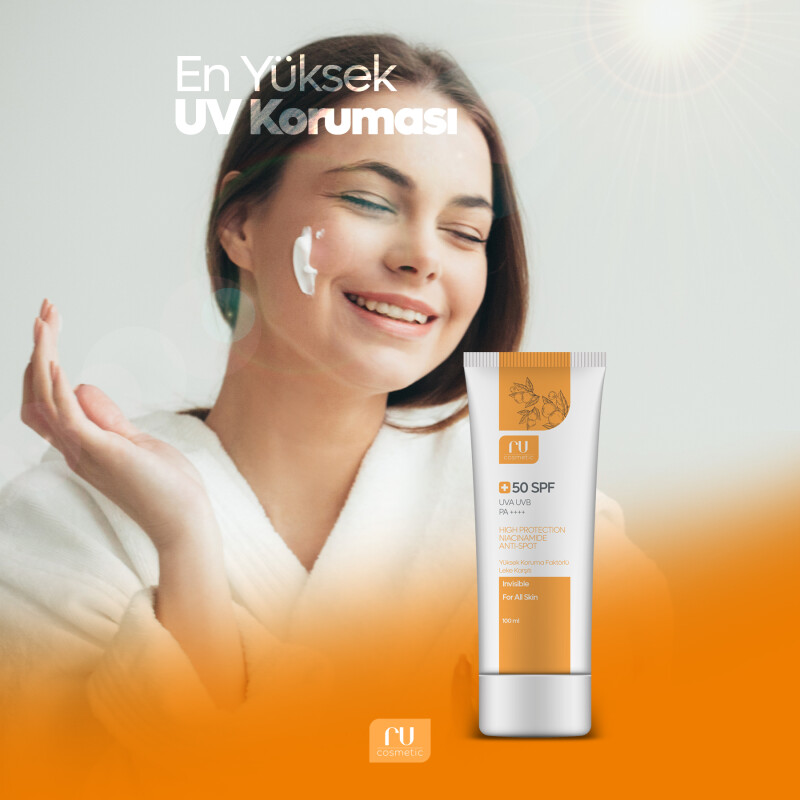 Leke Karşıtı Yüksek Korumalı Spf 50+ Güneş Kremi 100 Ml.